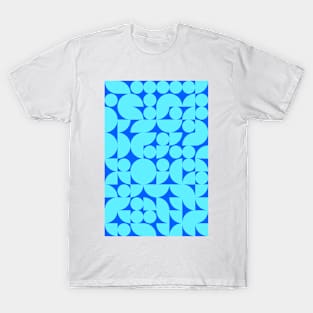 Kids Bluish Geometric Pattern - Shapes #3 T-Shirt